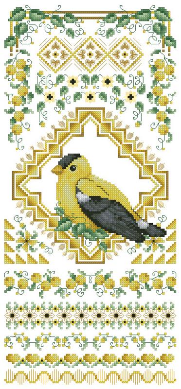 Bird Sampler Yellow Bird